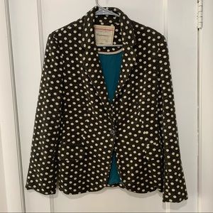 Anthropologie Cartonnier polka dot blazer. Size M
